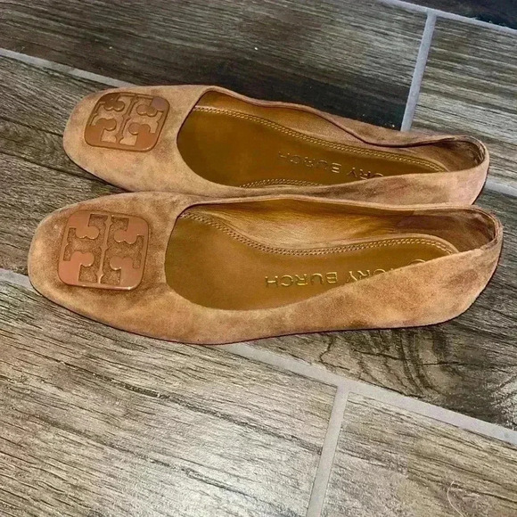 Tory Burch suede Georgia ballet flats - Picture 2 of 3